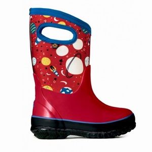 Warmest winter boots. Bogs size 1 in space red. Brand new. Never worn.